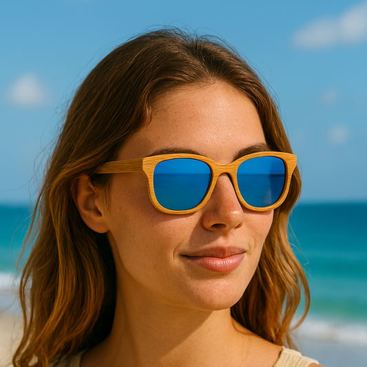 BAMBUDY RIMM – Gafas de sol de bambú natural y alma de mar para tus días playeros