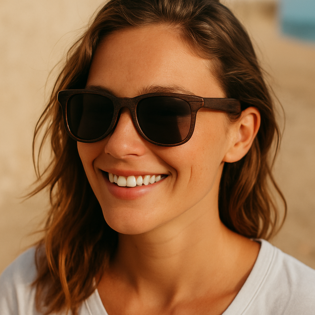 BROWN GOTHO - Gafas de Sol Polarizadas de Bambú oscuro con elegancia sobria y rebelde