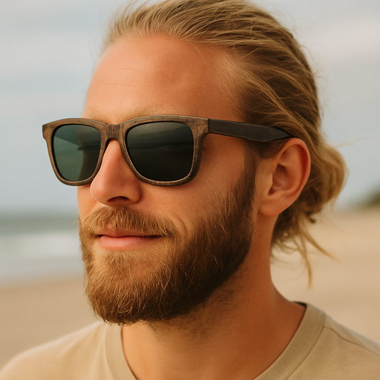 BROWN GOTHO - Gafas de Sol Polarizadas de Bambú oscuro con elegancia sobria y rebelde