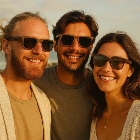 BROWN GOTHO - Gafas de Sol Polarizadas de Bambú oscuro con elegancia sobria y rebelde