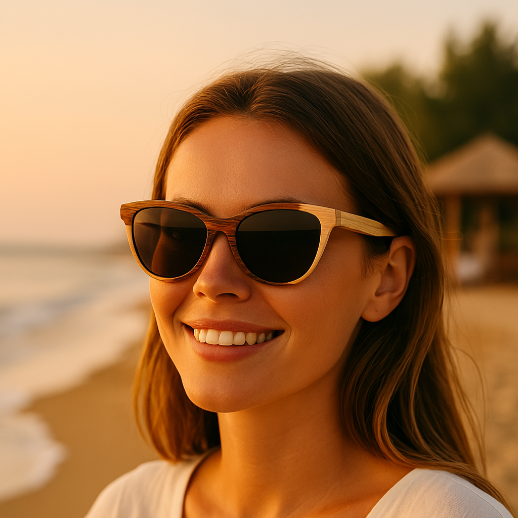 CRAZY WOODIE – Gafas de sol de madera polarizadas con alma salvaje