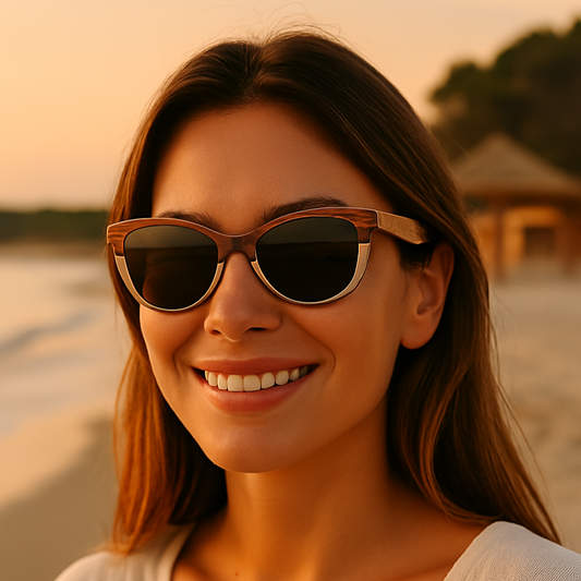 CRAZY WOODIE – Gafas de sol de madera polarizadas con alma salvaje