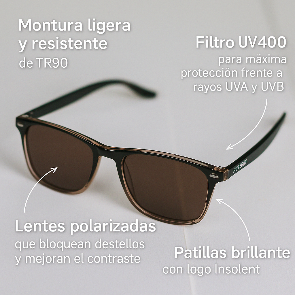 ENCINITAS BLACK - Gafas de Sol Polarizadas con Actitud Surfera e inconformista