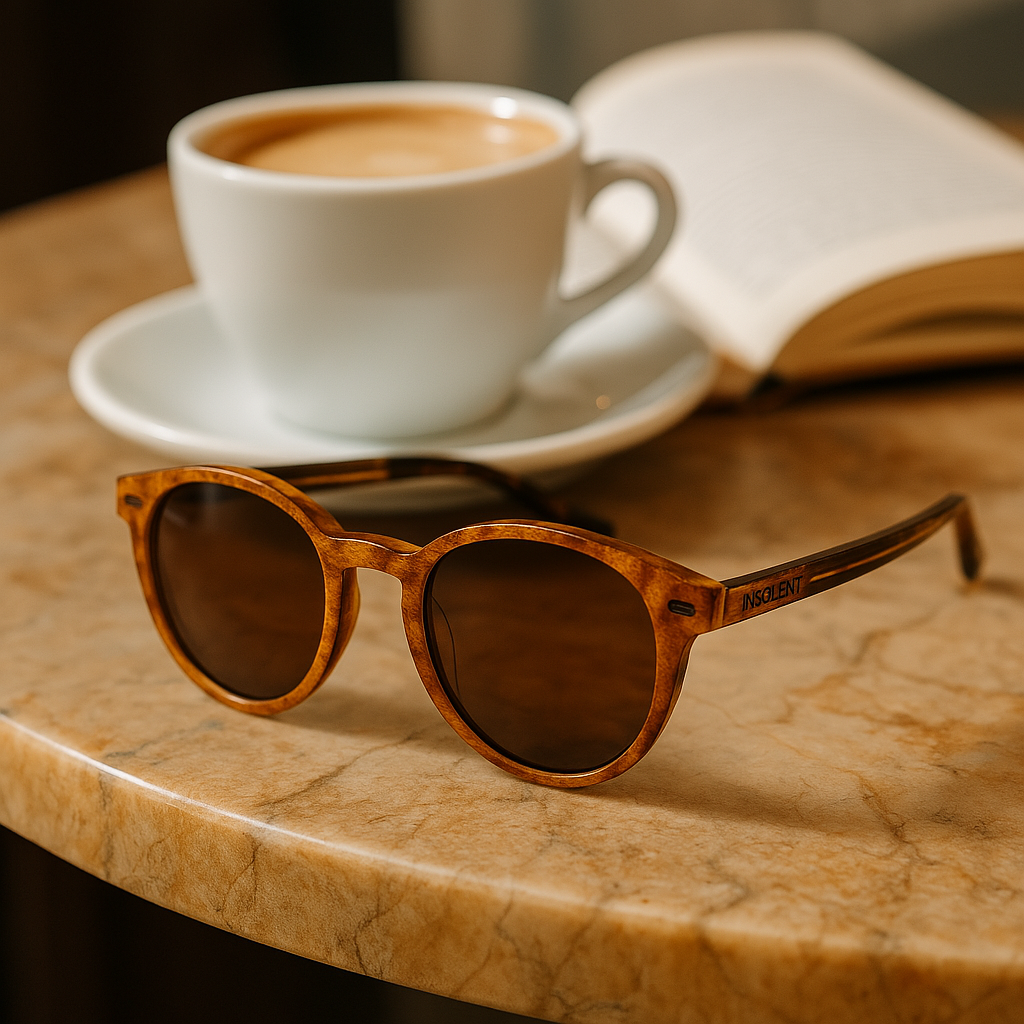 GOSLING CAREY - Gafas de Sol de Madera de Raíz acabado Carey - Vintage - Polarizadas