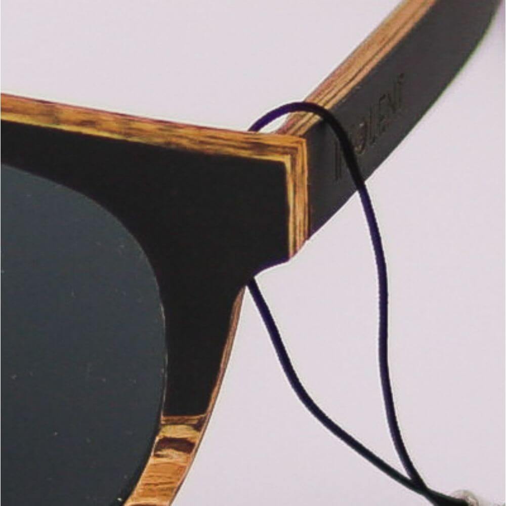 BARTIS MACKAY - Gafas de Sol Polarizadas de Madera de Estilo Retro con Contraste Natural