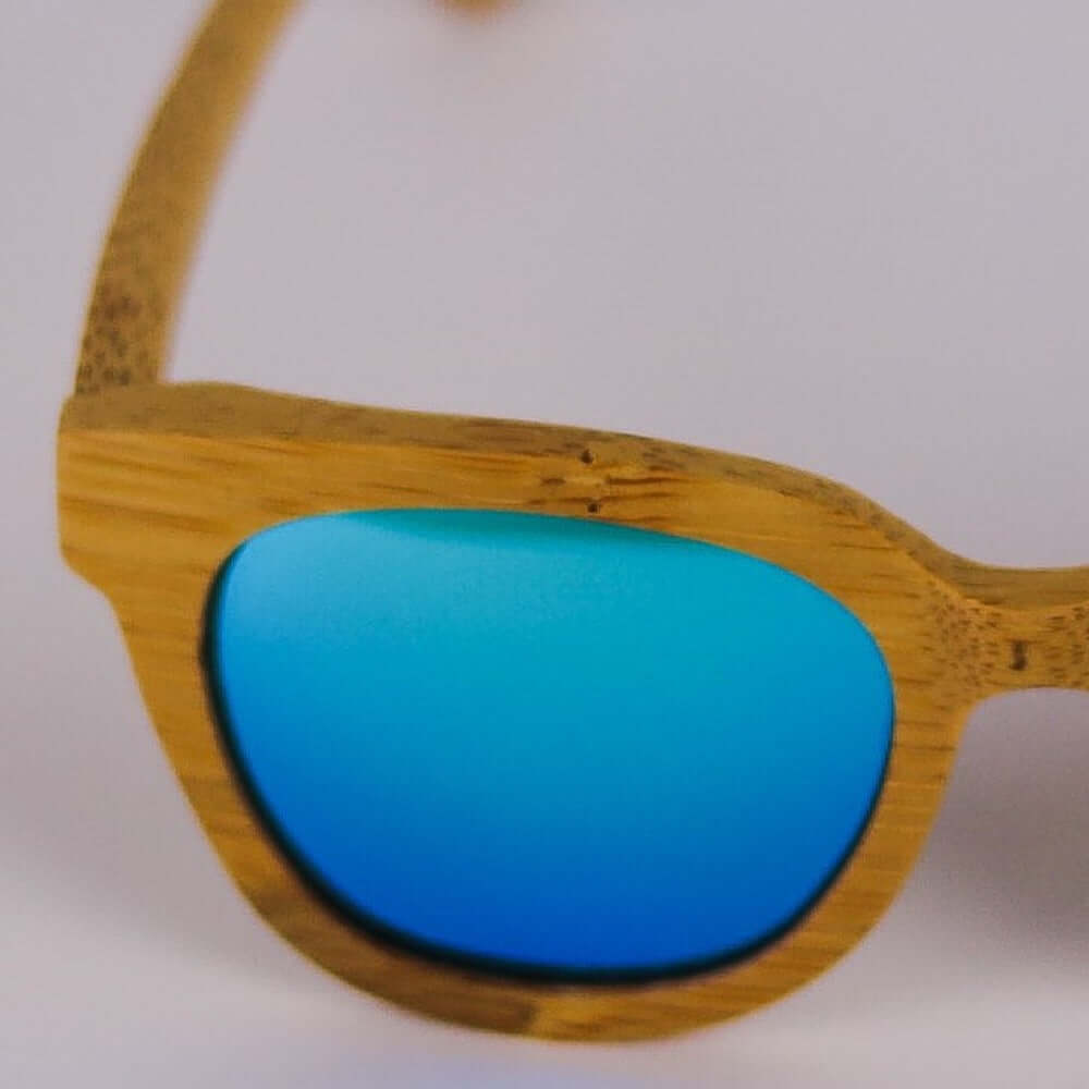 Detalle Gafas de sol polarizada BAMBUDY RIMM lente derecha