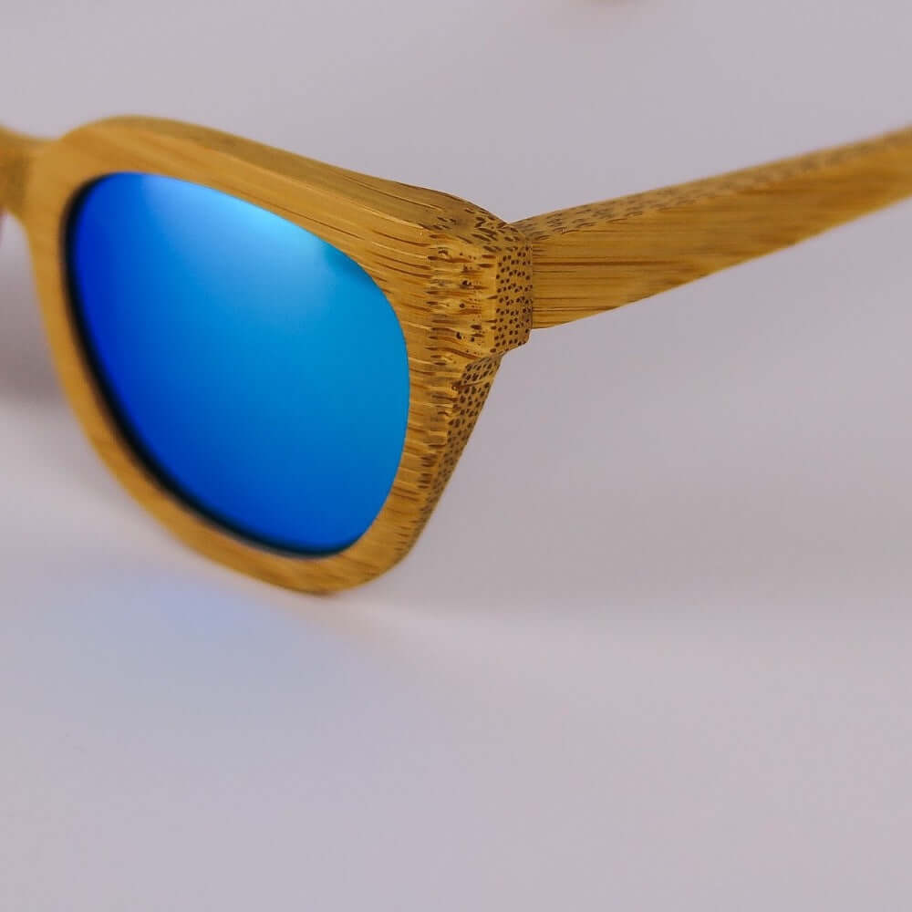 Detalle Gafas de sol polarizadas BAMBUDY RIMM izquierda