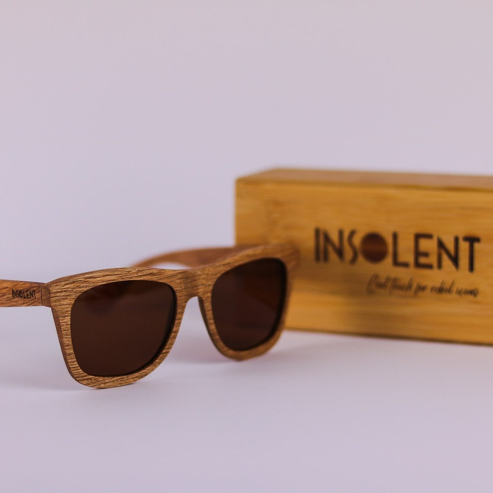 Perfil Gafas de sol polarizadas CINNAMON BUDY caja logo INSOLENT
