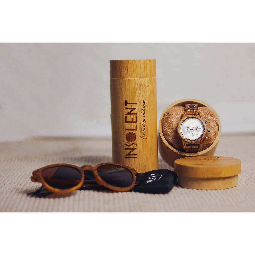 Conjunto de gafas de sol Gosling Carey y reloj Bale Khan