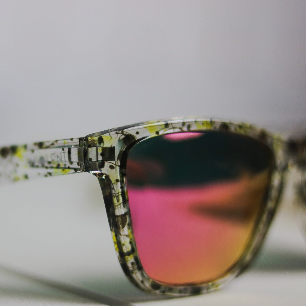 Detalle Perfil Lente y Bisagra Gafas de Sol polarizadas LEMON EMOJI