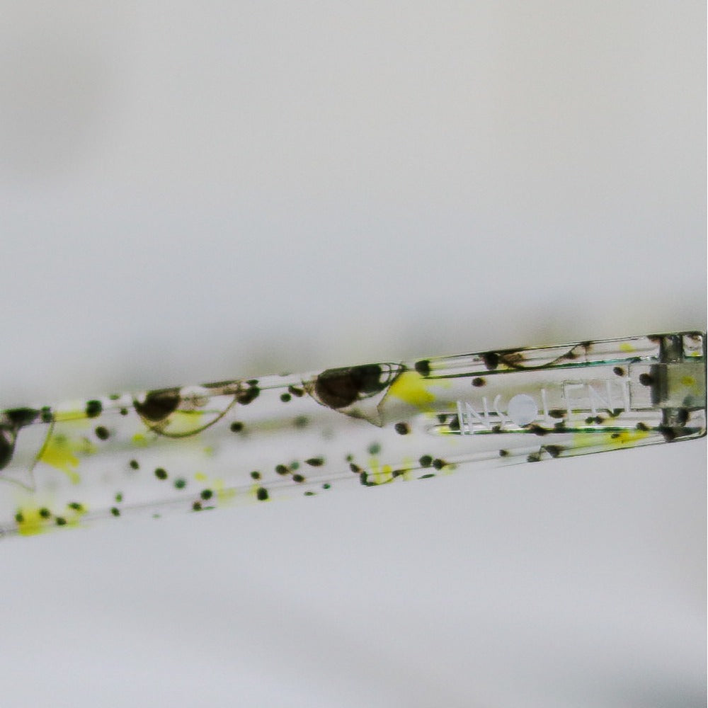 Detalle serigrafía Gafas de Sol polarizadas LEMON EMOJI logo INSOLENT