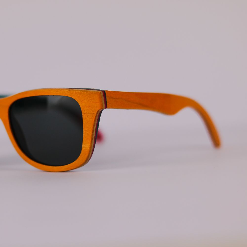 Detalle  fleje izquierdo de la montura gafas de sol RODNEY CITRIC