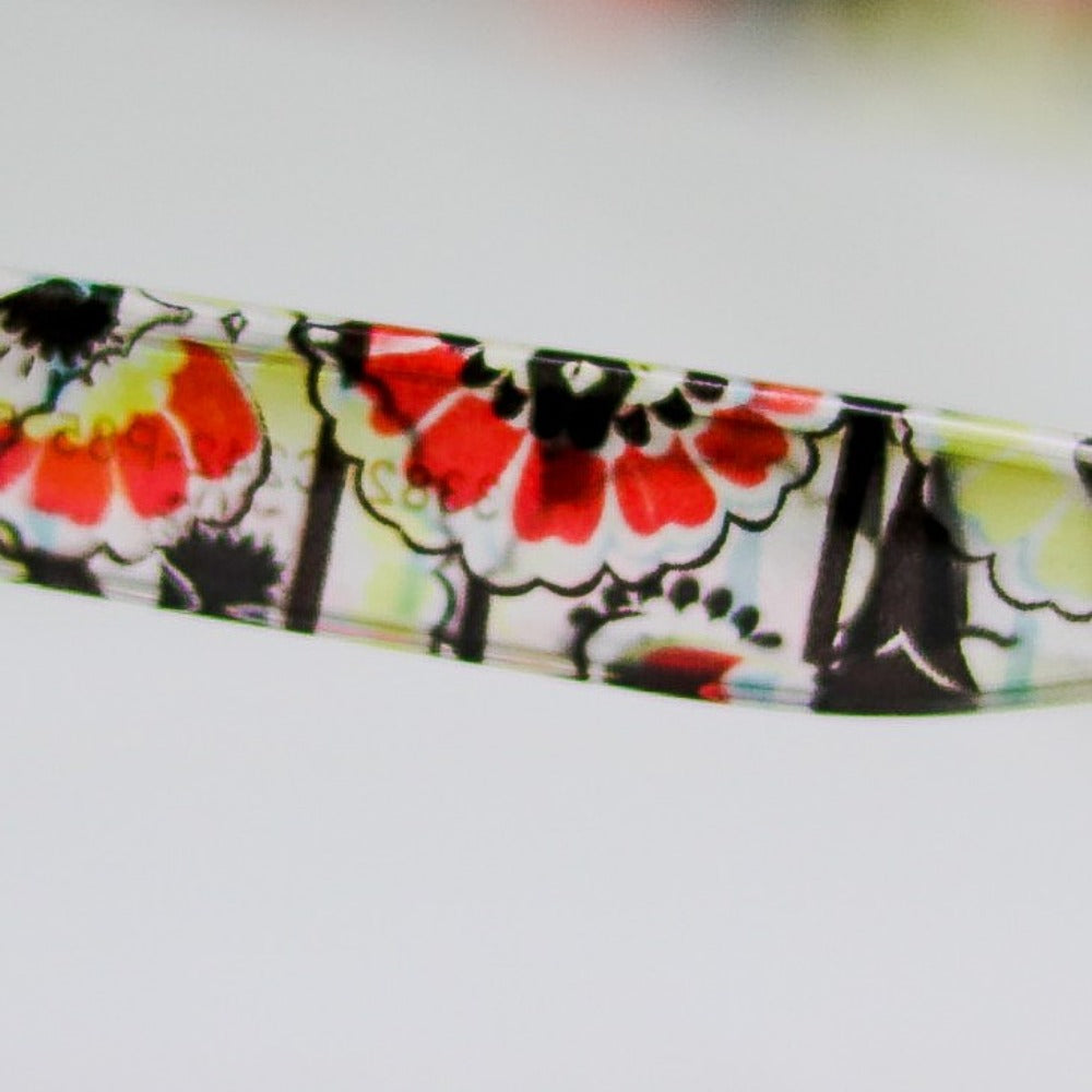 Detalle patillas Gafas de sol polarizadas transparent WARHOL FLOWERS