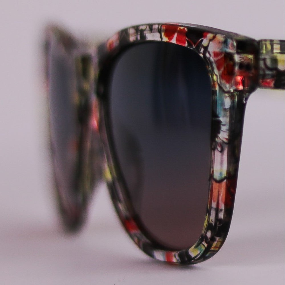 Detalle Frontal Lentes Gafas de sol polarizadas transparent WARHOL FLOWERS