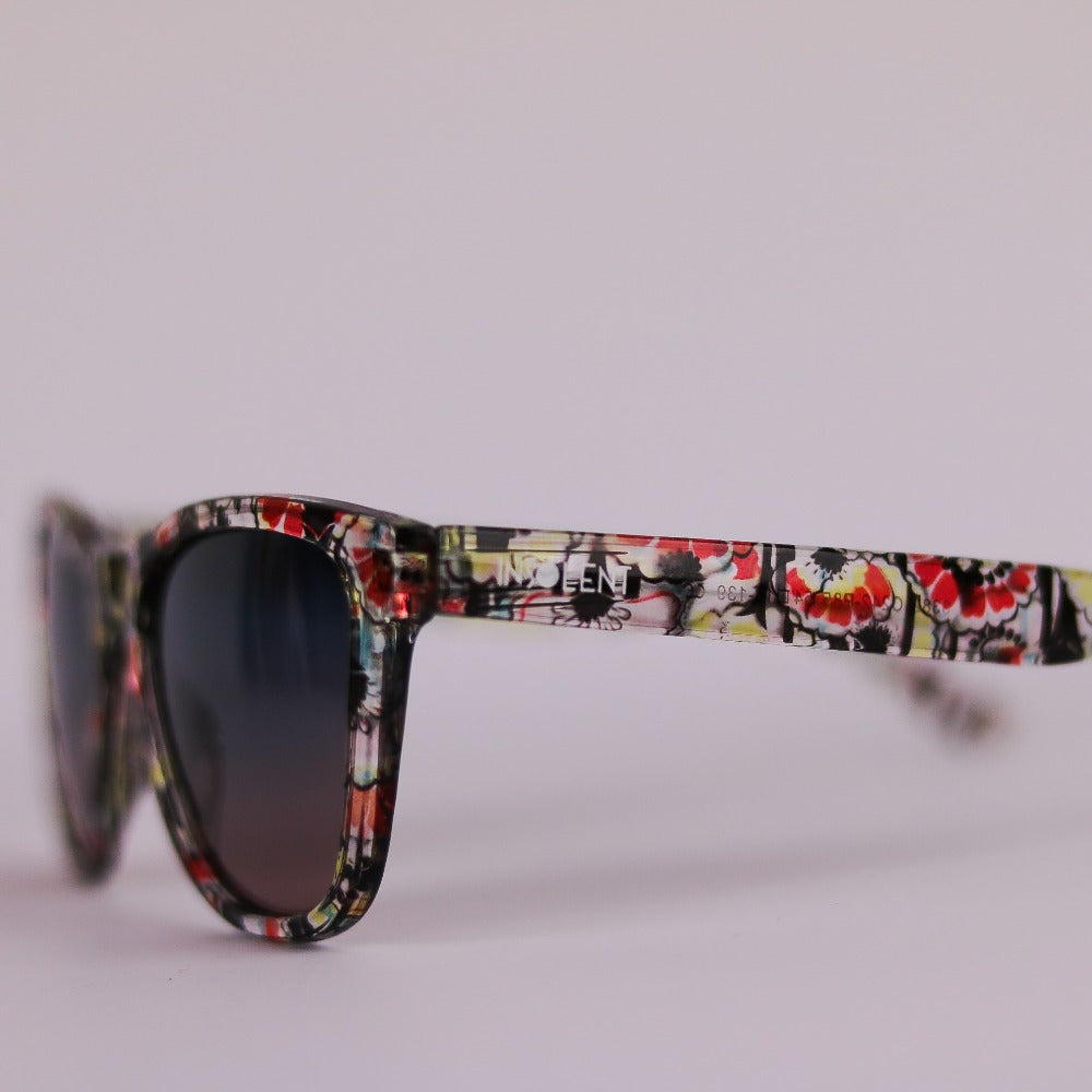 Perfil izquierdo Gafas de sol polarizadas WARHOL FLOWERS logo INSOLENT